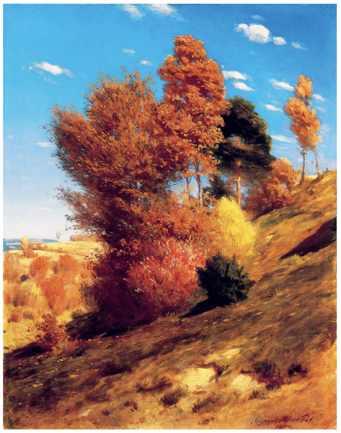 4. kép: Szinyei Merse Pál: Őszi színek, 1904, olaj, vászon, 91 × 71 cm, © Kieselbach Galéria és Aukciósház